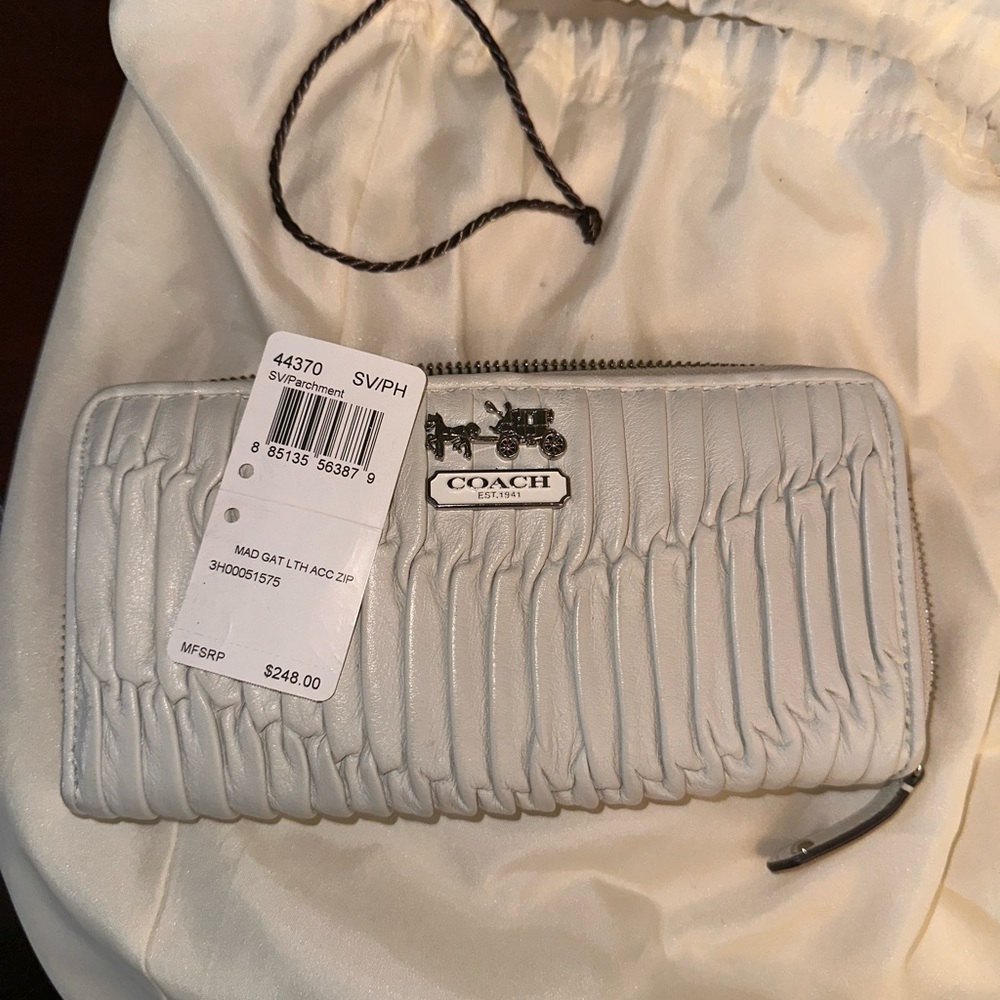 Coach Madison Sophia Gathered Parchment Leather & matching wallet Style 15947 - Picture 2 of 10